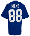 Hakeem Nicks Signed Blue Custom Football Jersey w/The Dream - NICJRY301 - Hakeem Nicks Signed Blue Custom Football Jersey w/The Dream product image