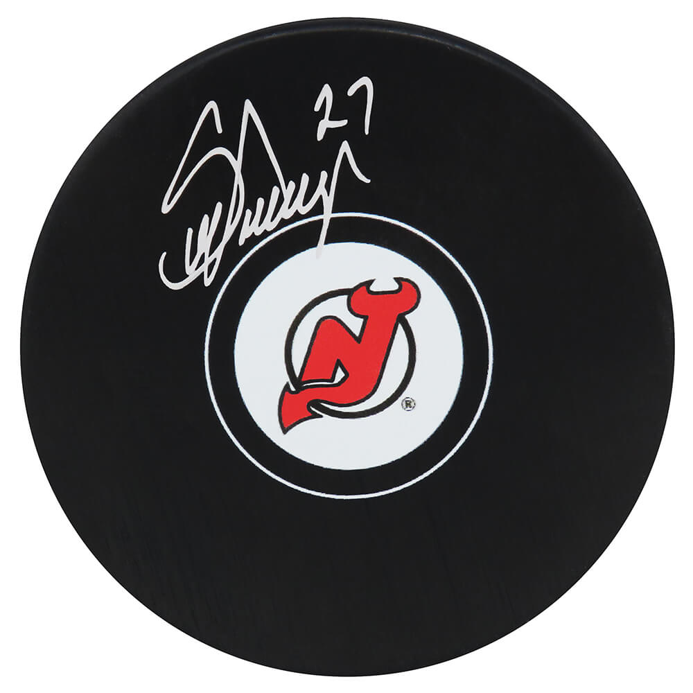 Scott Niedermayer Signed New Jersey Devils Logo Hockey Puck - NIEPUC400 - Scott Niedermayer Signed New Jersey Devils Logo Hockey Puck product image