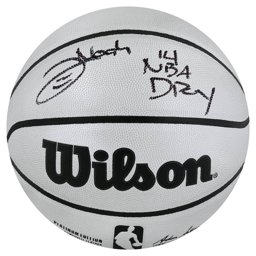 Joakim Noah Signed Wilson Platinum NBA Basketball w/14 NBA DPOY - NOABSK206 - Joakim Noah Signed Wilson Platinum NBA Basketball w/14 NBA DPOY product image