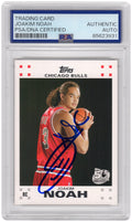 Joakim Noah Signed Bulls Topps Rookie Basketball Trading Card #9 - (PSA Encapsulated) - NOACAR205 - Joakim Noah Signed Bulls Topps Rookie Basketball Trading Card #9 - (PSA Encapsulated) product image