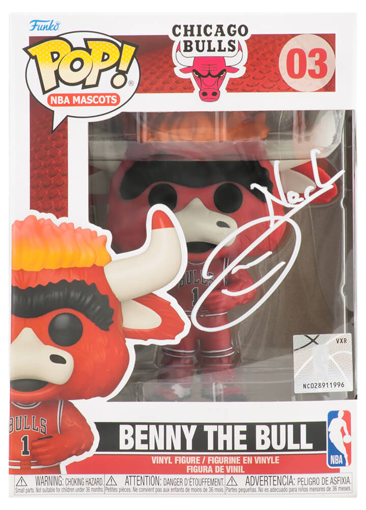 Joakim Noah Signed Chicago Bulls Benny The Bull Mascot Funko Pop Doll #3 - NOAFUN200 - Joakim Noah Signed Chicago Bulls Benny The Bull Mascot Funko Pop Doll #3 product image