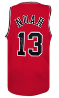 Joakim Noah Signed Red Custom Basketball Jersey - NOAJRY200 - Joakim Noah Signed Red Custom Basketball Jersey product image