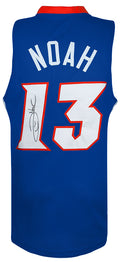 Joakim Noah Signed Blue Custom College Basketball Jersey - NOAJRY201 - Joakim Noah Signed Blue Custom College Basketball Jersey product image