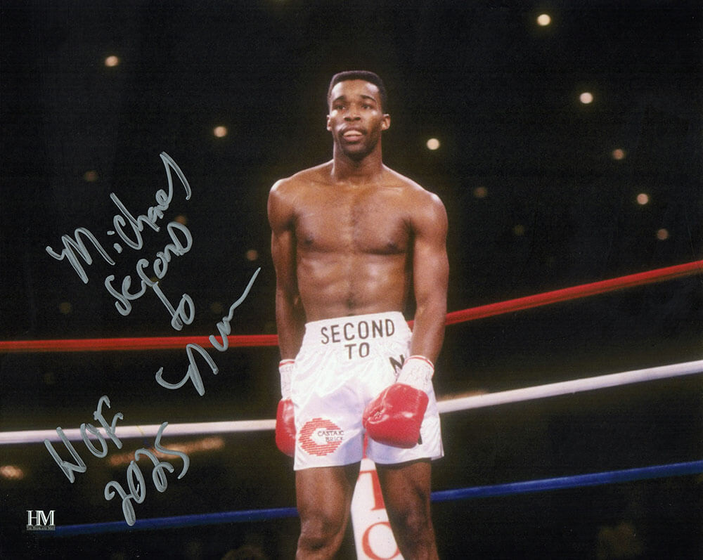 Michael 'Second To' Nunn Signed Boxing In Ring 8x10 Photo w/HOF 2025 - NUN08P504 - Michael 'Second To' Nunn Signed Boxing In Ring 8x10 Photo w/HOF 2025 product image