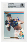 Michael Nunn Signed 1991 Ringlords Boxing Card #24 - (Beckett Encapsulated) - NUNCAR504 - Michael Nunn Signed 1991 Ringlords Boxing Card #24 - (Beckett Encapsulated) product image