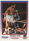 Michael 'Second To' Nunn Signed 1991 Kayo Boxing Trading Card #202 - NUNCAR506 - Michael 'Second To' Nunn Signed 1991 Kayo Boxing Trading Card #202 product image