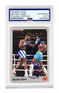Michael 'Second To' Nunn Signed 1991 All World Boxing Trading Card #29 - (PSA Encapsulated) - NUNCAR507 - Michael 'Second To' Nunn Signed 1991 All World Boxing Trading Card #29 - (PSA Encapsulated) product image