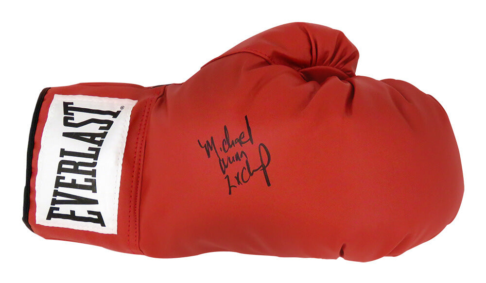 Michael Nunn Signed Everlast Red Boxing Glove w/2x Champ - NUNGLV506 - Michael Nunn Signed Everlast Red Boxing Glove w/2x Champ product image