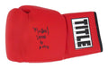 Michael Nunn Signed Title Red Boxing Glove w/Second To Nunn - NUNGLV507 - Michael Nunn Signed Title Red Boxing Glove w/Second To Nunn product image