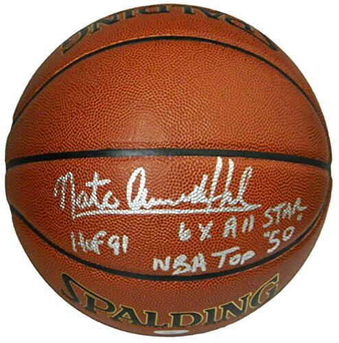 Nate Archibald Signed Spalding Indoor/Outdoor Basketball w/HOF 91, NBA Top 50, 6x All Star - ARCBSK200 - Nate Archibald Signed Spalding Indoor/Outdoor Basketball w/HOF 91, NBA Top 50, 6x All Star product image
