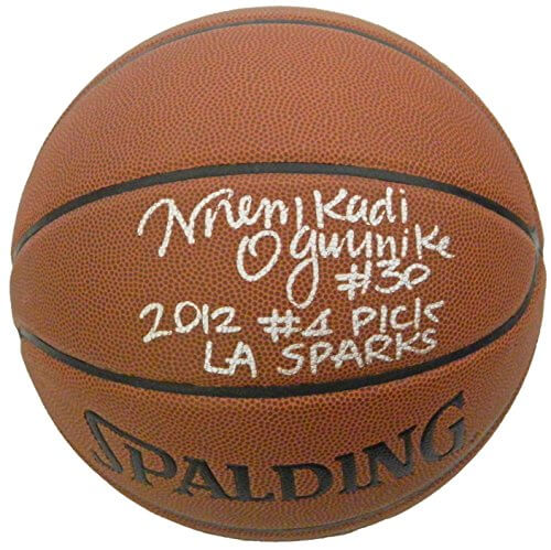 Nnemkadi Ogwumike Signed Spalding Indoor/Outdoor Super Tack Basketball w/2012#1 Pick LA Sparks - OGWBSK200 - Nnemkadi Ogwumike Signed Spalding Indoor/Outdoor Super Tack Basketball w/2012#1 Pick LA Sparks product image