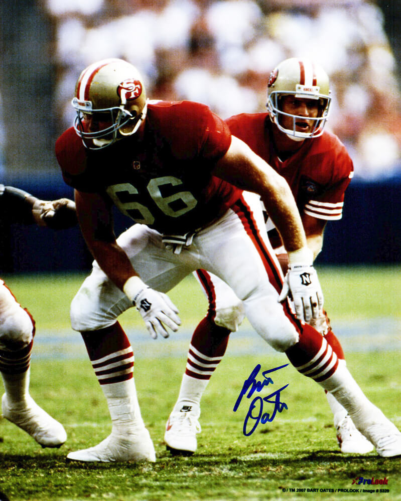 Bart Oates Signed San Francisco 49ers Action 8x10 Photo - OAT08P301 - Bart Oates Signed San Francisco 49ers Action 8x10 Photo product image