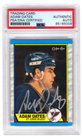 Adam Oates Signed St Louis Blues 1989 O-Pee-Chee Hockey Trading Card #185 - (PSA Encapsulated) - OATCAR402 - Adam Oates Signed St Louis Blues 1989 O-Pee-Chee Hockey Trading Card #185 - (PSA Encapsulated) product image