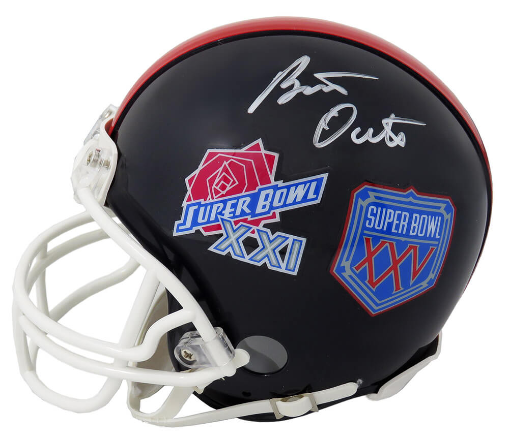 Bart Oates Signed New York Giants Super Bowl XXI & XXV Champs Logo Riddell Mini Helmet - OATMIN301 - Bart Oates Signed New York Giants Super Bowl XXI & XXV Champs Logo Riddell Mini Helmet product image