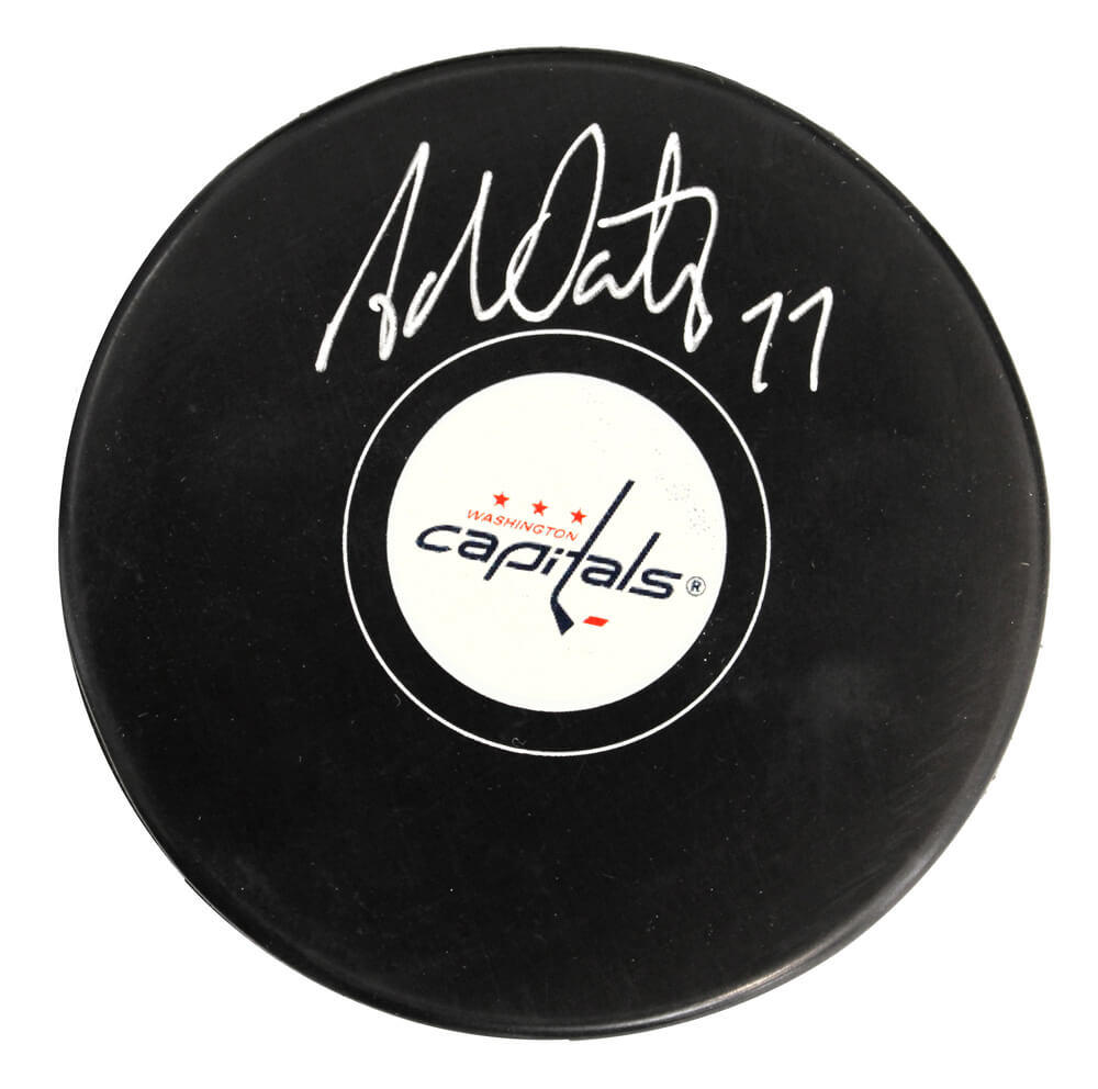Adam Oates Signed Washington Capitals Logo Hockey Puck - OATPUC402 - Adam Oates Signed Washington Capitals Logo Hockey Puck product image