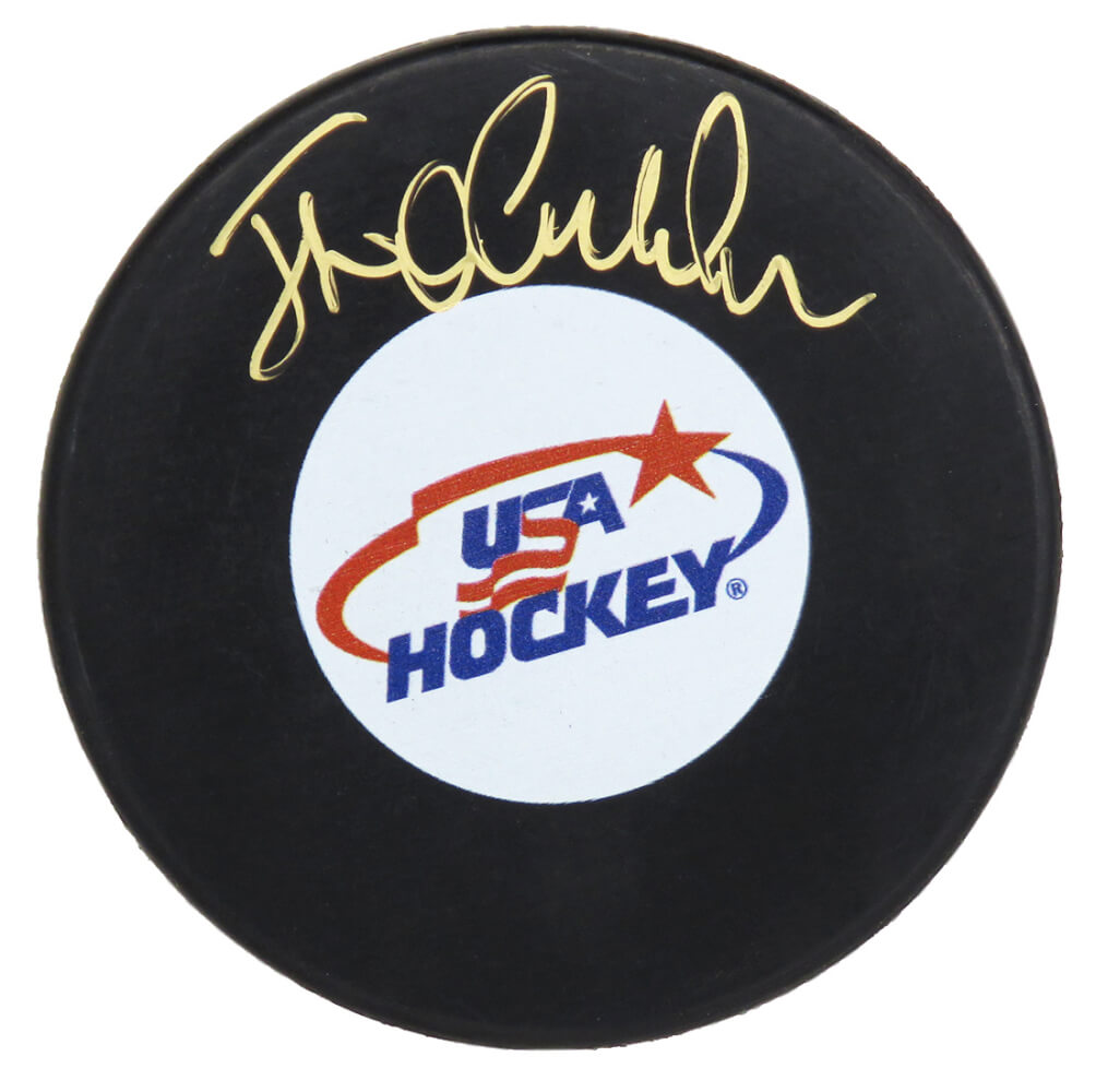 Jack O'Callahan Signed USA Hockey Logo Hockey Puck - OCAPUC401 - Jack O'Callahan Signed USA Hockey Logo Hockey Puck product image