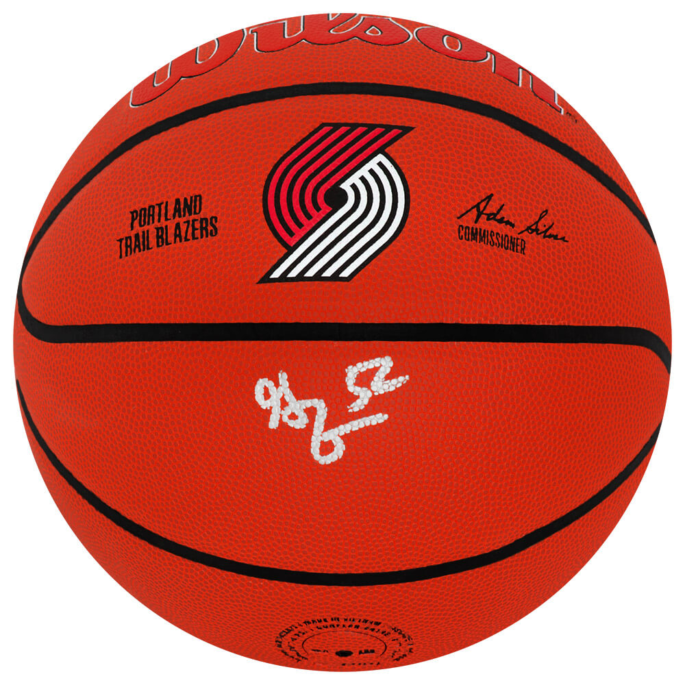 Greg Oden Signed Portland Trailblazers Logo Wilson NBA Basketball - ODEBSK200 - Greg Oden Signed Portland Trailblazers Logo Wilson NBA Basketball product image