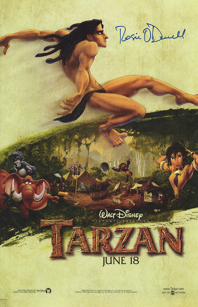 Rosie O'Donnell Signed Tarzan 11x17 Movie Poster - ODOPST502 - Rosie O'Donnell Signed Tarzan 11x17 Movie Poster product image