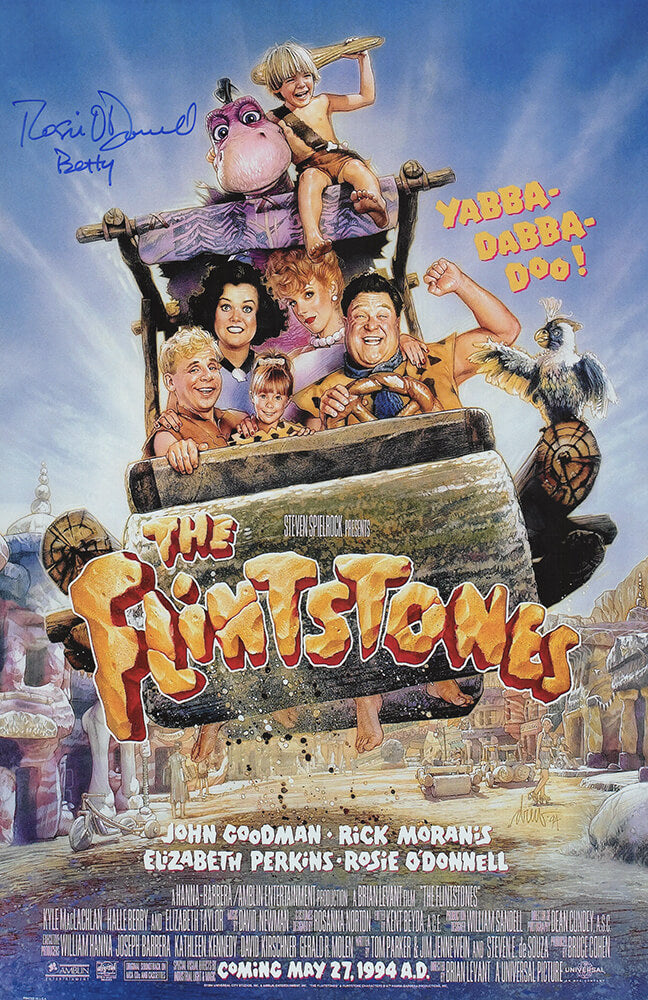 Rosie O'Donnell Signed The Flintstones 11x17 Movie Poster w/Betty - ODOPST504 - Rosie O'Donnell Signed The Flintstones 11x17 Movie Poster w/Betty product image