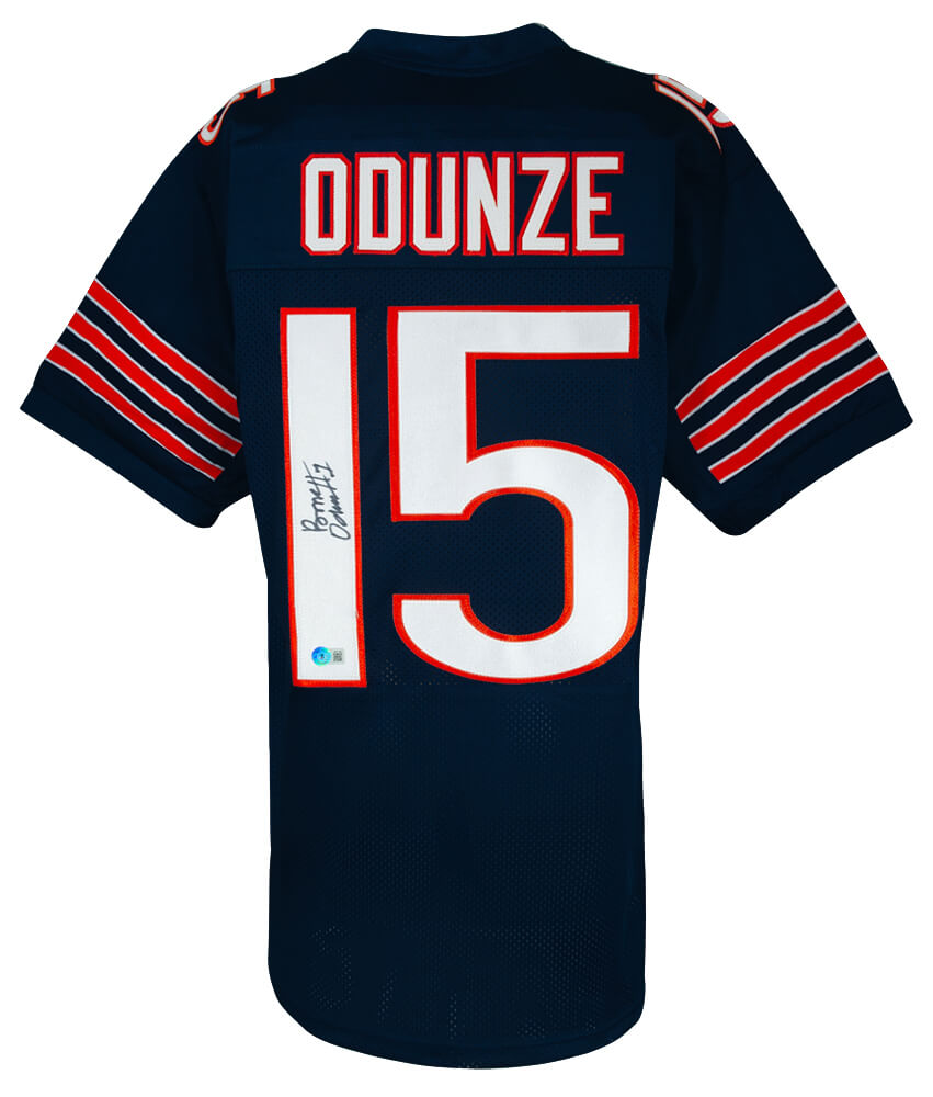 Rome Odunze Signed Navy Custom Football Jersey  - (Beckett) - ODUJRY300 - Rome Odunze Signed Navy Custom Football Jersey - (Beckett) product image