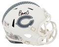 Rome Odunze Signed Chicago Bears 2024 SALUTE White Riddell Speed Mini Helmet - (Fanatics) - ODUMIN300 - Rome Odunze Signed Chicago Bears 2024 SALUTE White Riddell Speed Mini Helmet - (Fanatics) product image