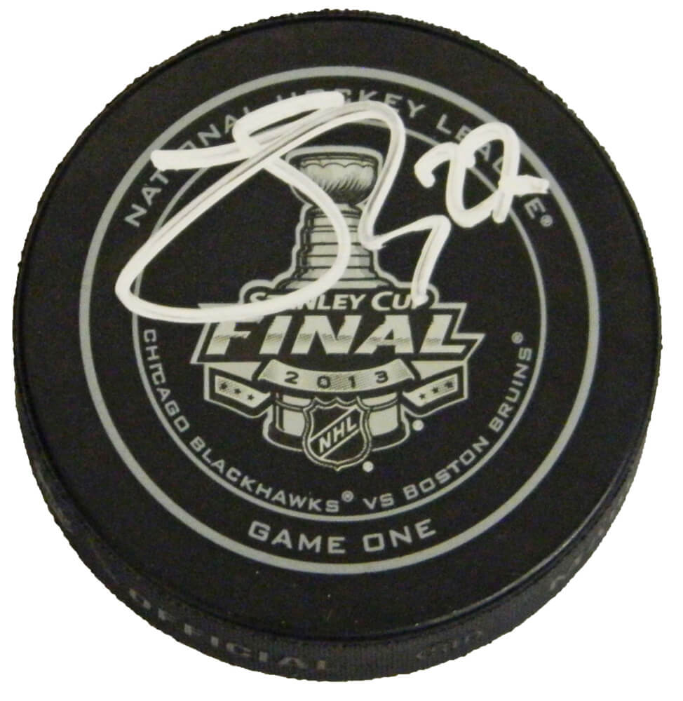 Johnny Oduya Signed Official 2013 Stanley Cup Finals Game One Hockey Puck - ODUPUC405 - Johnny Oduya Signed Official 2013 Stanley Cup Finals Game One Hockey Puck product image