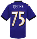 Jonathan Ogden Signed Purple Custom Football Jersey w/HOF'13 - OGDJRY300 - Jonathan Ogden Signed Purple Custom Football Jersey w/HOF'13 product image