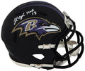 Jonathan Ogden Signed Baltimore Ravens Riddell Speed Mini Helmet w/HOF'13 - OGDMIN303 - Jonathan Ogden Signed Baltimore Ravens Riddell Speed Mini Helmet w/HOF'13 product image