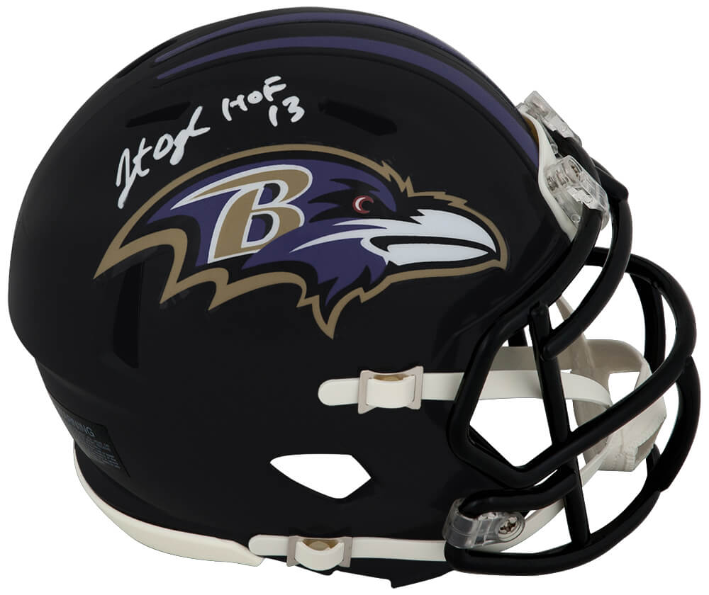 Jonathan Ogden Signed Baltimore Ravens Riddell Speed Mini Helmet w/HOF'13 - OGDMIN303 - Jonathan Ogden Signed Baltimore Ravens Riddell Speed Mini Helmet w/HOF'13 product image