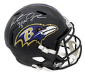 Jonathan Ogden Signed Baltimore Ravens Riddell Full Size Speed Replica Helmet w/HOF'13 - OGDREP300 - Jonathan Ogden Signed Baltimore Ravens Riddell Full Size Speed Replica Helmet w/HOF'13 product image