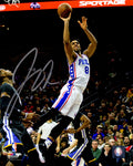 Jahlil Okafor Signed Philadelphia 76ers Leaping Shot Action 8x10 Photo - OKA08P212 - Jahlil Okafor Signed Philadelphia 76ers Leaping Shot Action 8x10 Photo product image