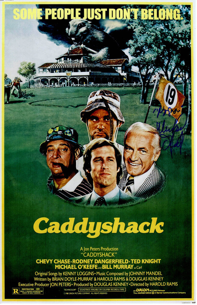 Michael O'Keefe Signed Caddyshack 11x17 Movie Poster w/Noonan - OKEPST500 - Michael O'Keefe Signed Caddyshack 11x17 Movie Poster w/Noonan product image