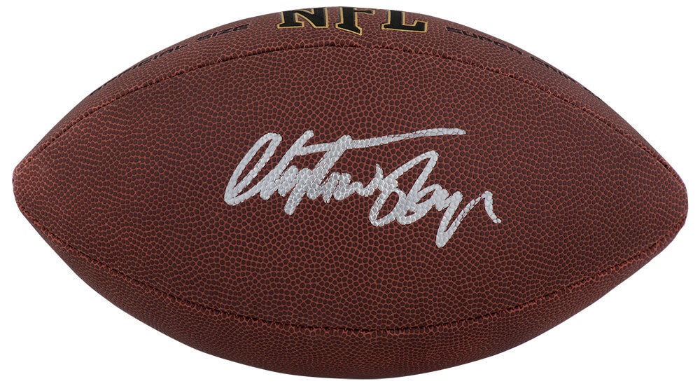 Christian Okoye Signed Wilson Super Grip Full Size NFL Football - OKOFTB300 - Christian Okoye Signed Wilson Super Grip Full Size NFL Football product image
