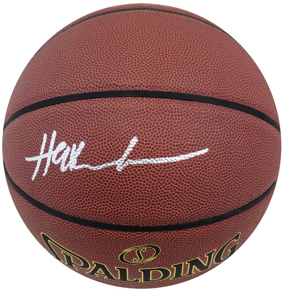Hakeem Olajuwon Signed Spalding Elevation Indoor/Outdoor NBA Basketball - OLABSK208 - Hakeem Olajuwon Signed Spalding Elevation Indoor/Outdoor NBA Basketball product image