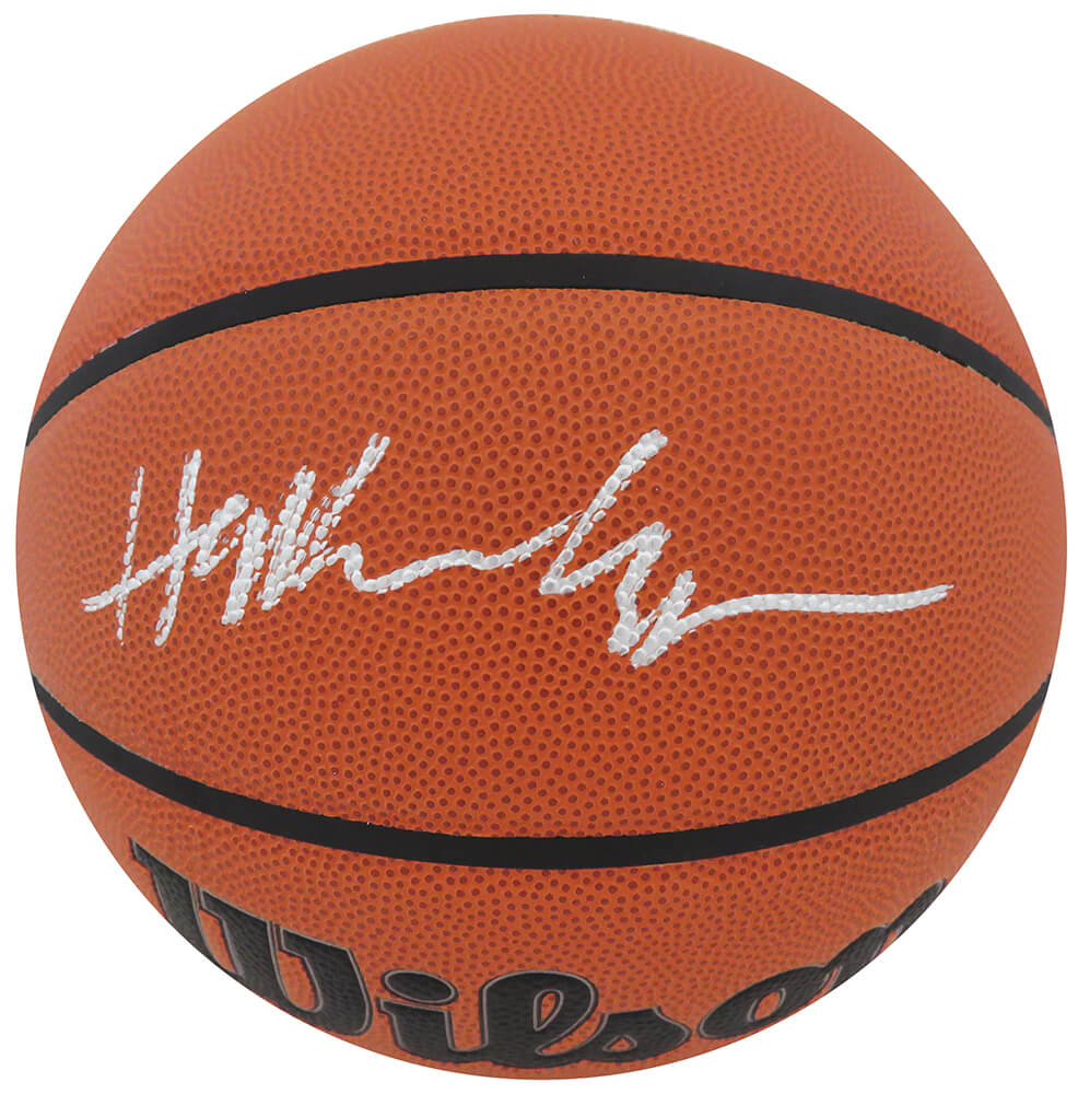 Hakeem Olajuwon Signed Wilson Indoor/Outdoor NBA Basketball - OLABSK211 - Hakeem Olajuwon Signed Wilson Indoor/Outdoor NBA Basketball product image