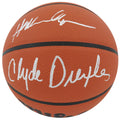 Hakeem Olajuwon & Clyde Drexler Dual Signed Wilson Indoor/Outdoor NBA Basketball - OLABSK222 - Hakeem Olajuwon & Clyde Drexler Dual Signed Wilson Indoor/Outdoor NBA Basketball product image