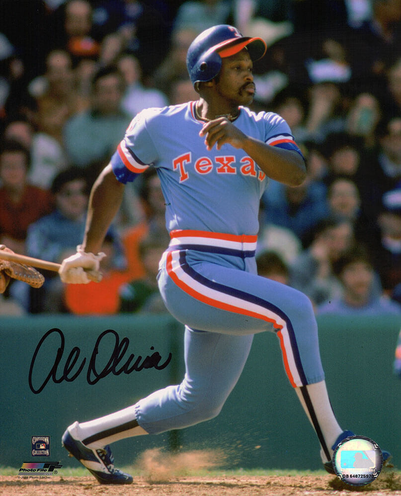 Al Oliver Signed Texas Rangers Batting 8x10 Photo - OLI08P114TW - Al Oliver Signed Texas Rangers Batting 8x10 Photo product image