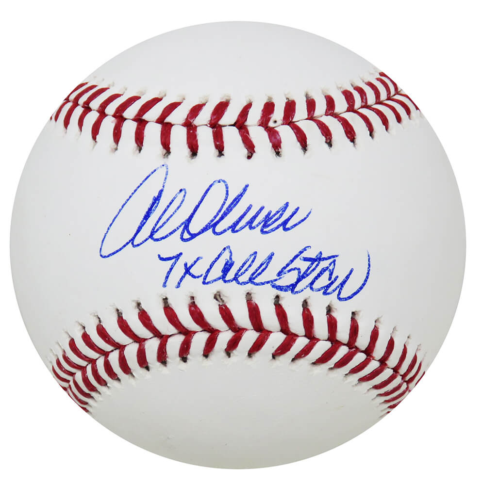 Al Oliver Signed Rawlings Official MLB Baseball w/7x All Star - OLIBSB110 - Al Oliver Signed Rawlings Official MLB Baseball w/7x All Star product image