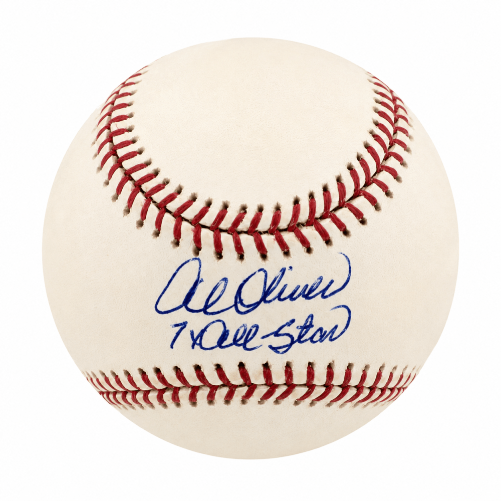 Al Oliver Signed Rawlings (Selig) MLB Baseball w/7x AS - OLIBSB112TW - Al Oliver Signed Rawlings (Selig) MLB Baseball w/7x AS product image