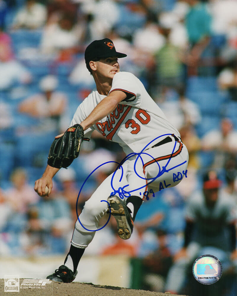 Gregg Olsen Signed Baltimore Orioles Pitching Action 8x10 Photo w/89 AL ROY - OLS08P101 - Gregg Olsen Signed Baltimore Orioles Pitching Action 8x10 Photo w/89 AL ROY product image