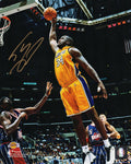 Shaquille O'Neal Signed Los Angeles Lakers Action vs Rockets 8x10 Photo - ONE08P203 - Shaquille O'Neal Signed Los Angeles Lakers Action vs Rockets 8x10 Photo product image