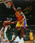 Shaquille O'Neal Signed Los Angeles Lakers One Hand Dunk vs Sonics 16x20 Photo - ONE16P200 - Shaquille O'Neal Signed Los Angeles Lakers One Hand Dunk vs Sonics 16x20 Photo product image