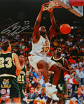Shaquille O'Neal Signed LSU Tigers Action Dunk 16x20 Photo - ONE16P205 - Shaquille O'Neal Signed LSU Tigers Action Dunk 16x20 Photo product image