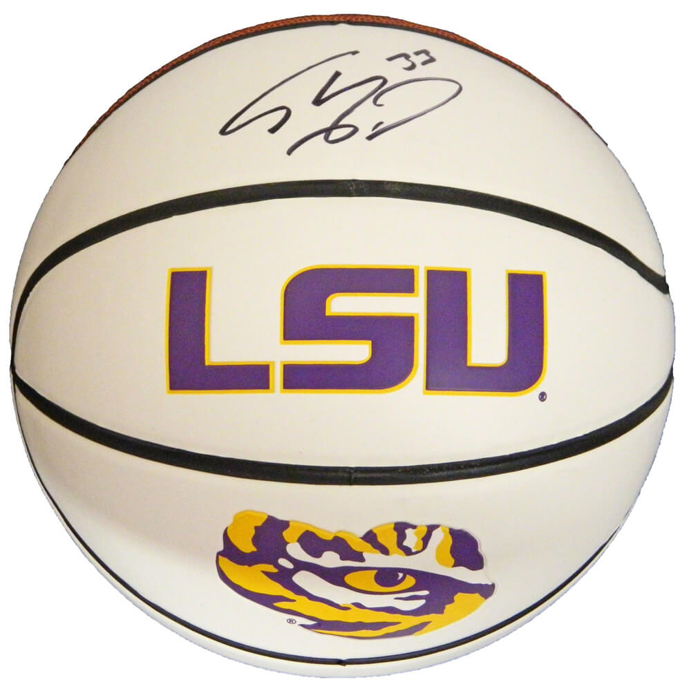 Shaquille O'Neal Signed LSU Tigers White Logo Basketball - ONEBSK204 - Shaquille O'Neal Signed LSU Tigers White Logo Basketball product image