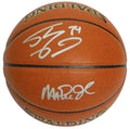 Shaquille O'Neal & Magic Johnson Dual Signed Spalding NBA Indoor/Outdoor Basketball - ONEBSK230 - Shaquille O'Neal & Magic Johnson Dual Signed Spalding NBA Indoor/Outdoor Basketball product image