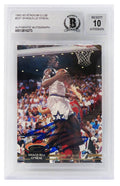 Shaquille O'Neal Signed Orlando Magic 1992-93 Topps Stadium Club Rookie Card #247 (Beckett / Auto Grade 10) - ONECAR220 - Shaquille O'Neal Signed Orlando Magic 1992-93 Topps Stadium Club Rookie Card #247 (Beckett / Auto Grade 10) product image