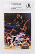 Shaquille O'Neal Signed Orlando Magic 1992-93 Topps Stadium Club Members Choice Rookie Card #201 (Beckett Encapsulated) - ONECAR222 - Shaquille O'Neal Signed Orlando Magic 1992-93 Topps Stadium Club Members Choice Rookie Card #201 (Beckett Encapsulated) product image