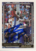 Shaquille O'Neal Signed Orlando Magic 1992 Topps Gold Rookie Card #362 - ONECAR224 - Shaquille O'Neal Signed Orlando Magic 1992 Topps Gold Rookie Card #362 product image