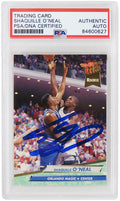 Shaquille O'Neal Signed Orlando Magic 1992-93 Fleer Ultra Rookie Basketball Card #328 - (PSA/DNA Encapsulated) - ONECAR228 - Shaquille O'Neal Signed Orlando Magic 1992-93 Fleer Ultra Rookie Basketball Card #328 - (PSA/DNA Encapsulated) product image