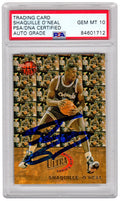 Shaquille O'Neal Signed Orlando Magic 1992 Fleer Ultra All-Rookie Series Rookie Card #7 - (PSA/DNA / Auto Grade 10) - ONECAR232 - Shaquille O'Neal Signed Orlando Magic 1992 Fleer Ultra All-Rookie Series Rookie Card #7 - (PSA/DNA / Auto Grade 10) product image